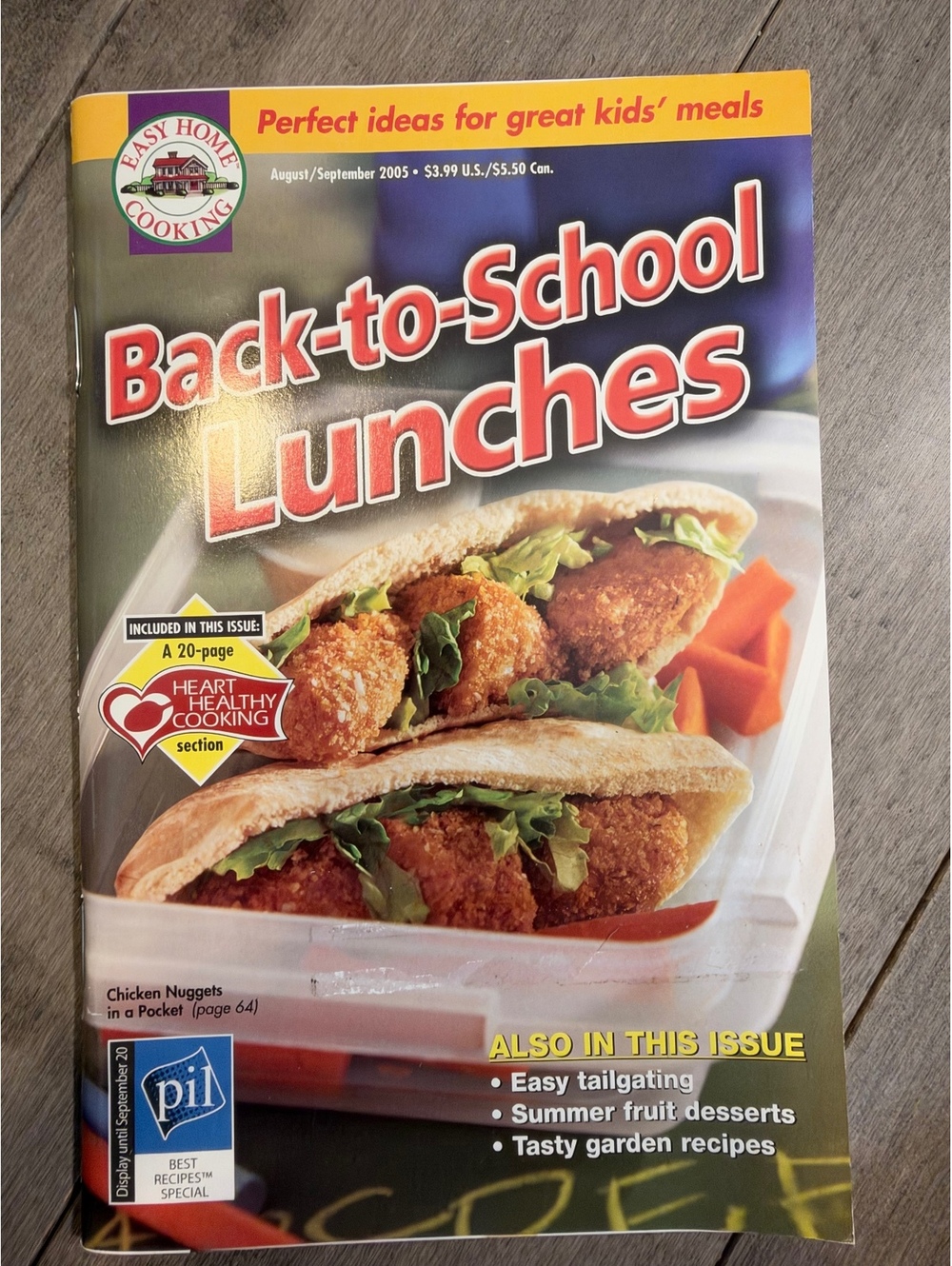 Easy Home Cooking Back-to-School Lunches Magazine August/September 2005 Issue